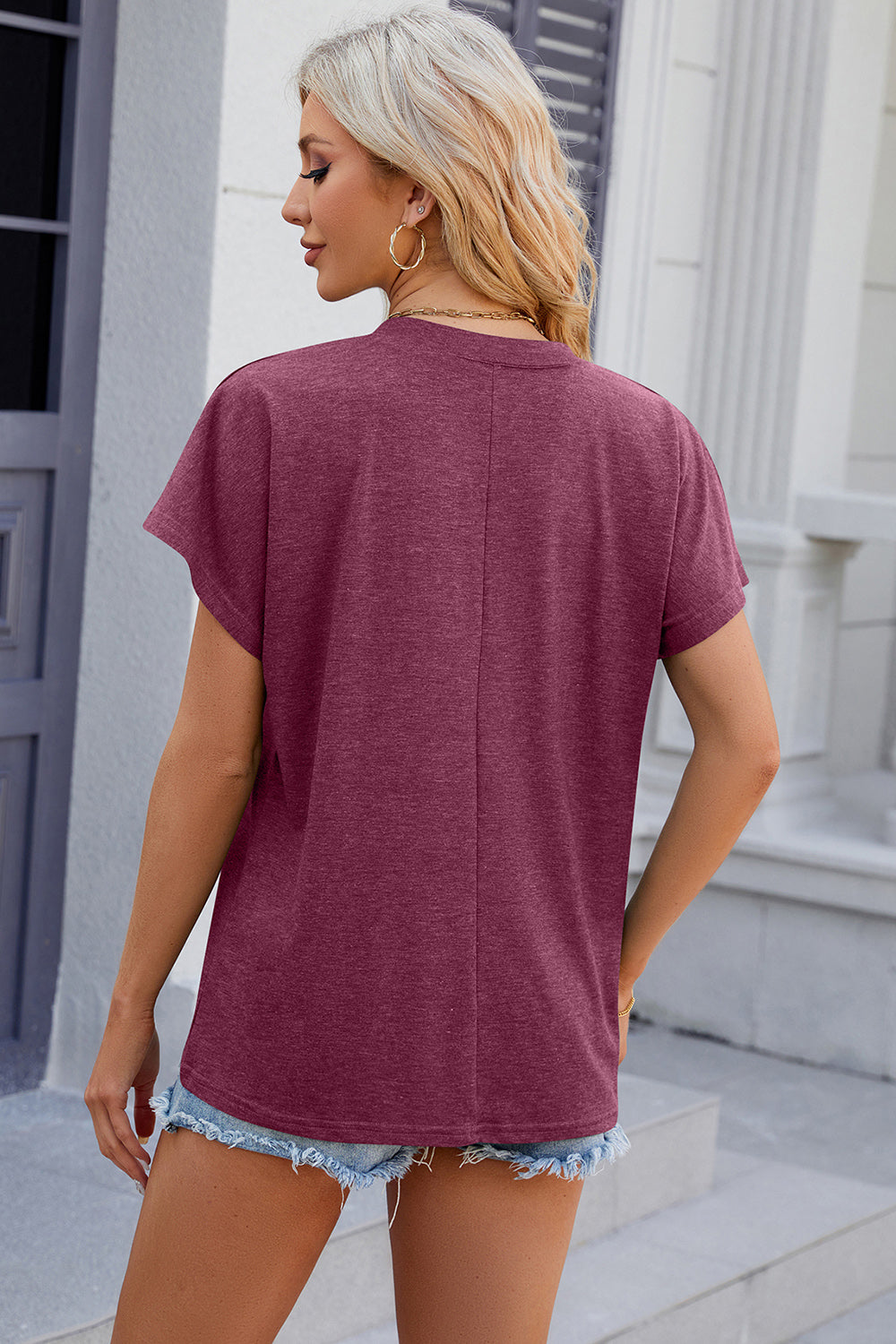 V-Neck Short Sleeve T-Shirt