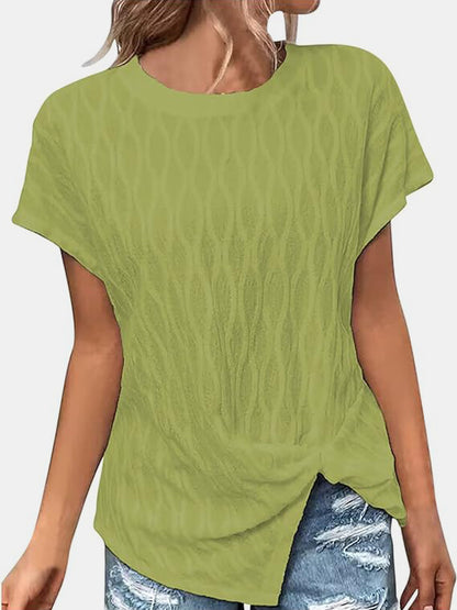 Full Size Round Neck Short Sleeve T-Shirt