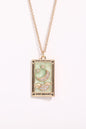 Tarot Card Pendant Stainless Steel Necklace